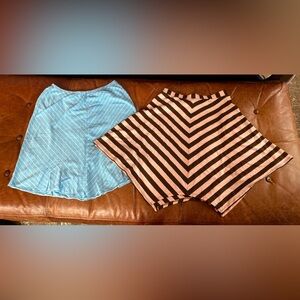 🍧Lot of 2 Y2K 2000s Striped Skirts, Size Small🍧